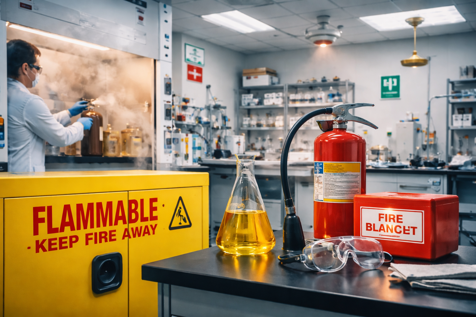 Fire Safety Measures for Laboratories Handling Flammable Materials