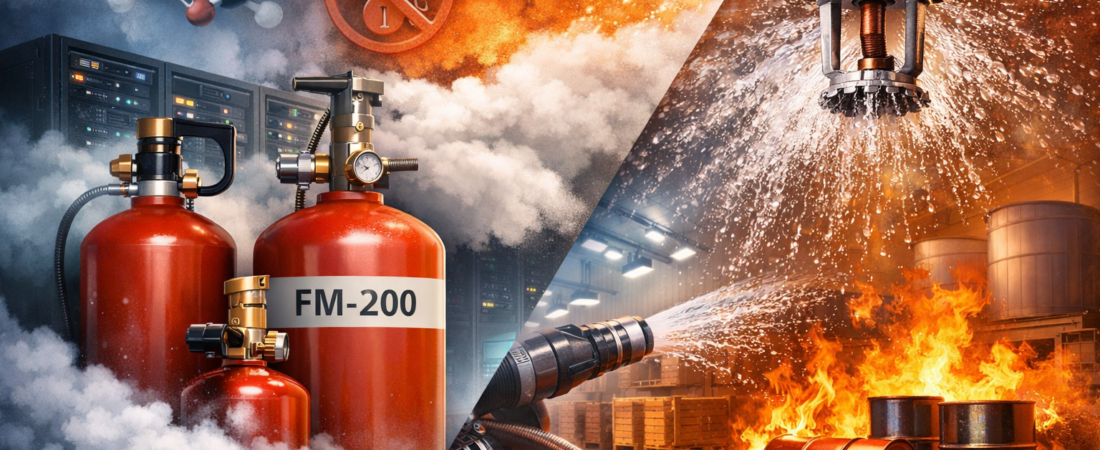 How Chemical Suppression Systems Differ from Water-Based Systems