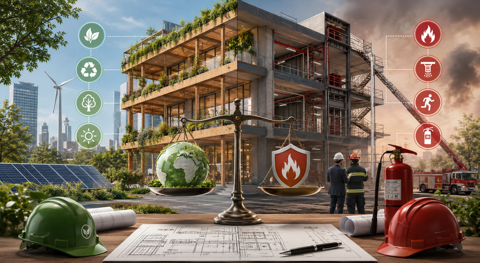 Balancing Sustainability Goals with Fire Safety Regulations